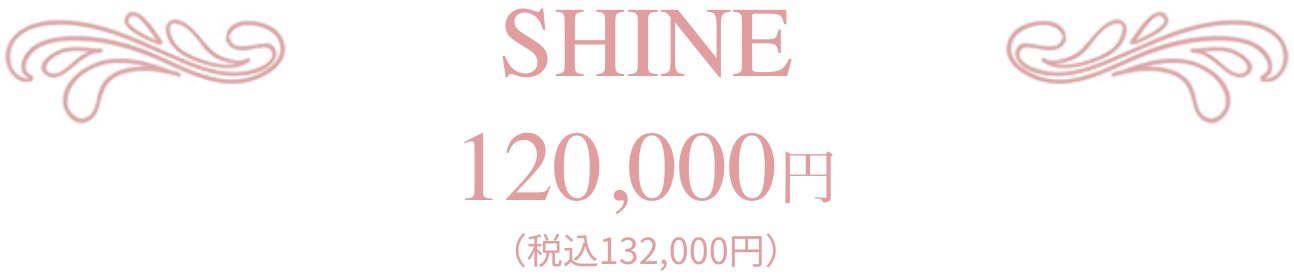SHINE 120,000円(税込132,000円)